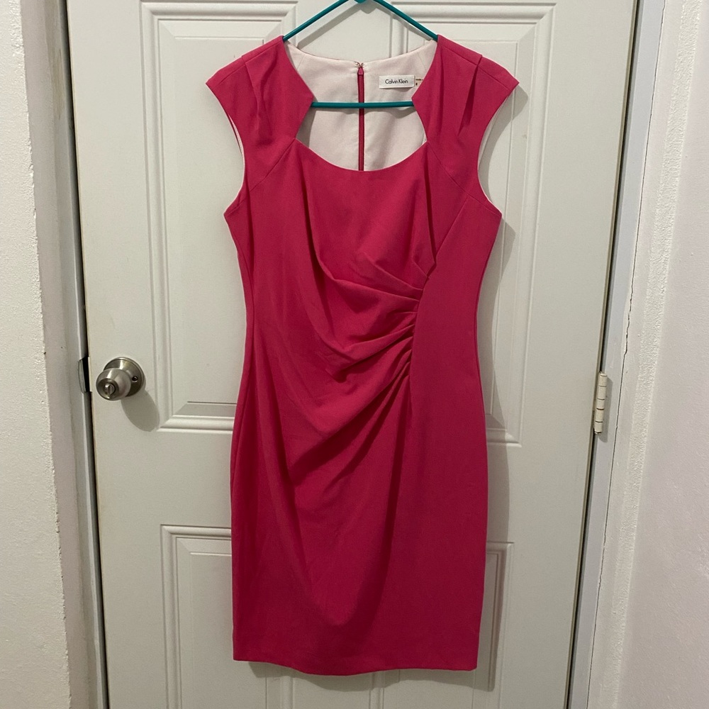 EUC Calvin Klein sz 8 pink dress